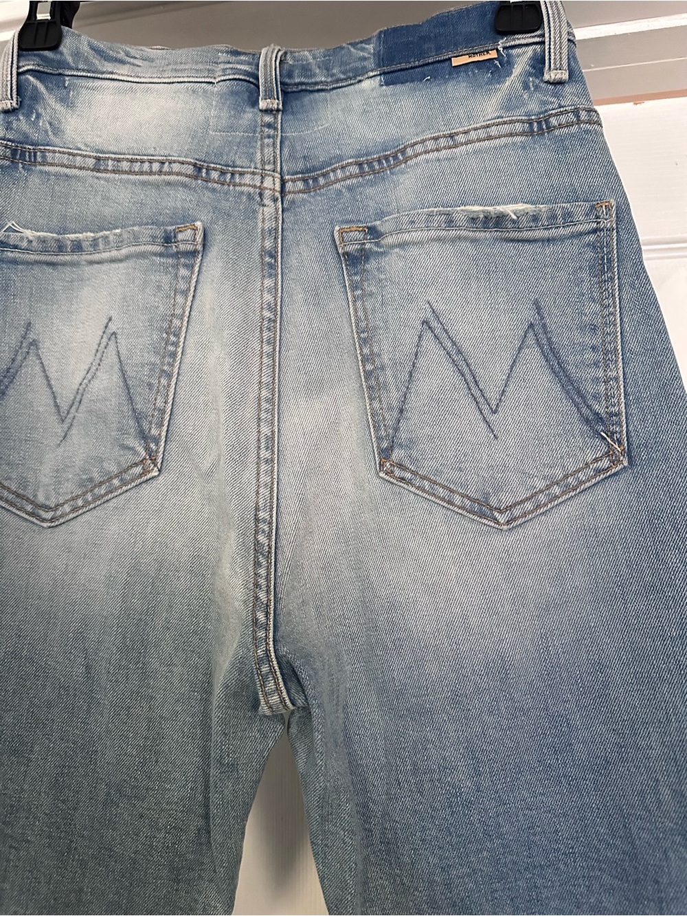 MOTHER Light Blue High-Rise Straight Jeans - Picture 4 of 5